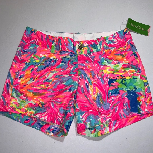 Lilly Pulitzer Callahan Shorts Palm Beach Coral 🦄 - Picture 11 of 15